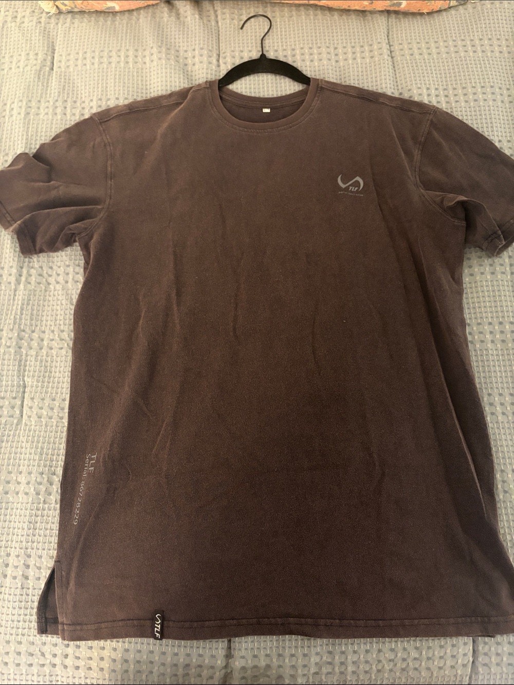 Women’s Activewear Oversized Brown Short-Sleeve Crewneck Tee